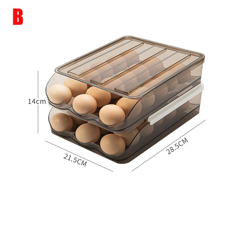 Автоматический ящик для яиц для прокатки яиц многослойный холодильник ящик для хранения яиц на кухне удобная стойка для хранения яиц B 2323₽
