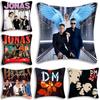 Față de pernă pătrată cu cântărețul Depeche Mode, pernă de dormitor, canapea, confort pentru timpul liber, pernă decorativă pentru mașină, living, casă