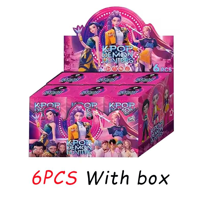Anime Figure K-pop Demon Hunters with Box Kawaii Boys Girls Gifts For Kids Fans Halloween Christmas Figure Decorative Gifts
