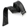 Fashion Black PU Belt Flexible Waist Strap With Secure Buckles Adults Teens Multi Size Comfortable Waist Belt