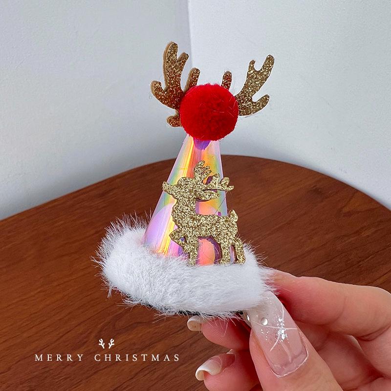 Women's Christmas Headband Plush Hat Hair Accessories for Photos