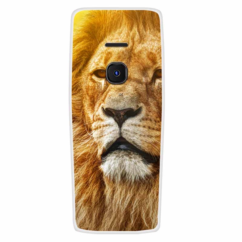 For Nokia 8210 4G Case Soft Silicone Owl Wolf Fashion Back Covers for Nokia 6300 4G Cases Lovely Painted Marble Protection Bags