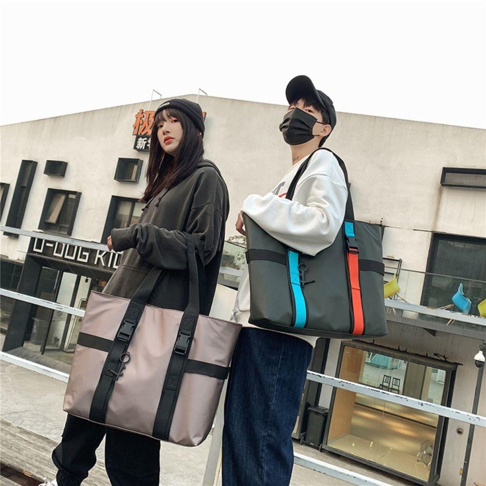 Waterproof Men Shoulder Bag Large Capacity Travel Luggage Bag Simple Male Tote Bag Streetwear