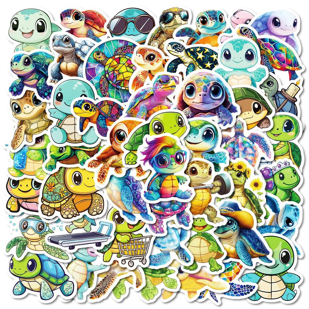 New 50 Cute Hand-painted Graffiti Stickers Decorate Mobile Phone Shell Skateboard Helmet Stickers