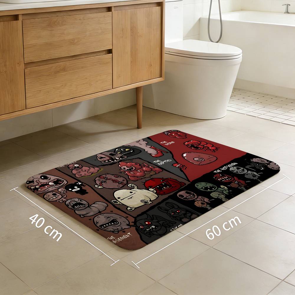 

Game The B-Binding Of Isaac Hallway Carpet Washable Non-Slip Living Room Sofa Chairs Area Mat Kitchen Doormat Area Rug 40x60cm