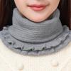 New Women Winter Scarf Knitted Cotton Fake Collar Scarf Women Warm Turtleneck Neck Warmer Detachable Winter Windproof Scarf