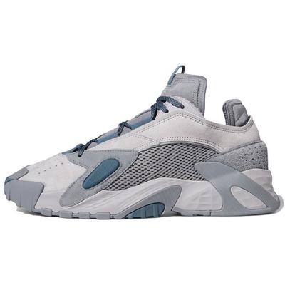 Originals Streetball Round Toe Lace-Up Synthetic Leather Mesh Non-Slip Low-Top Basketball Shoes Unisex Sneakers Gray FV4830