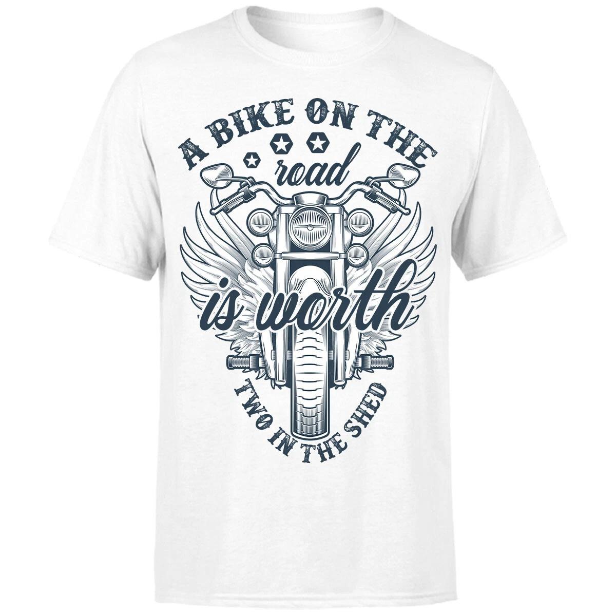 Мотоцикл Мотоциклист Гонщик Винтажный Байкер Мужская Футболка Ко Дню Отца #Или#P1#A M