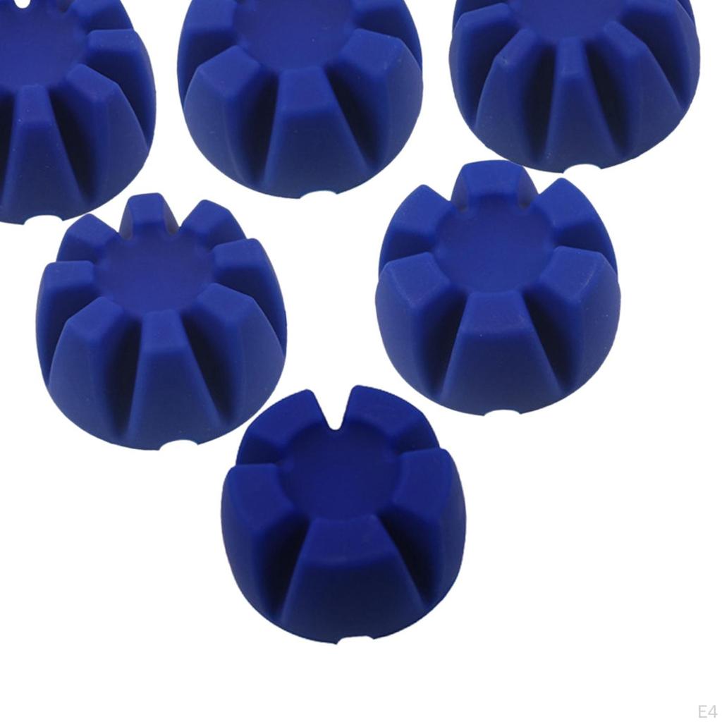 6 Pcs Reusable Flower Base Silicone Models Epoxy Resin Pouring Candle Making Crafts Handmade Cup