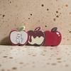 2Pcs Girl Hairpin Plaid Design Childlike Fruit Shape Acrylic Hair Clips Side Bang Hair Pin New Year Hair Accessories