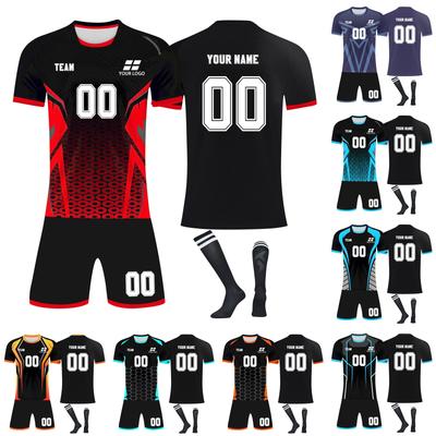 Personalised Shirts Kit Mens Girls With Name Number Custom Football Jerseys For Boys Training Suit