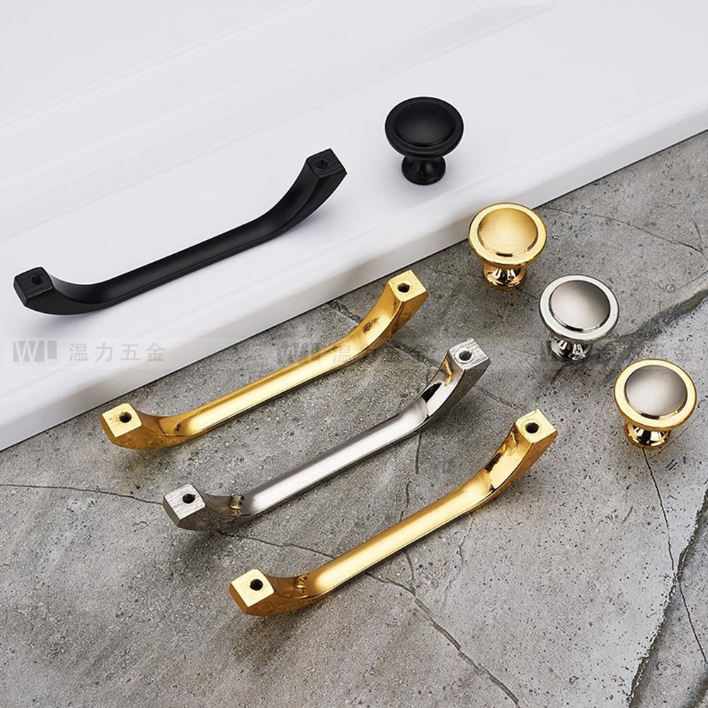 Luxury Modern Cupboard Cabinet Zinc Alloy Wardrobe Door Knob Door Handle Drawer Handles