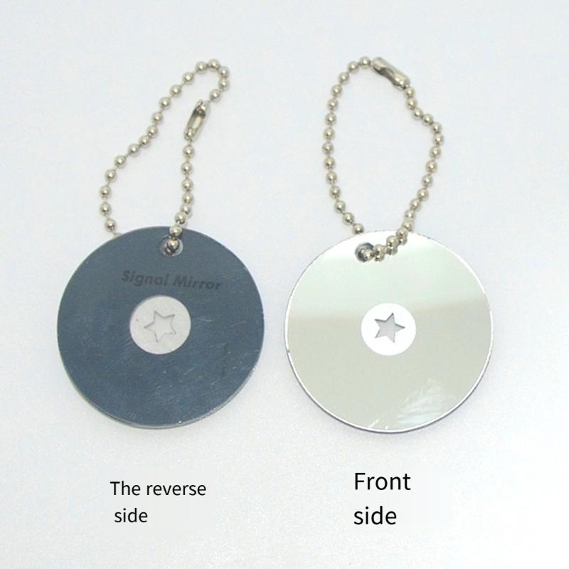 High Visibilities Acrylic Signaled Mirror For Outdoor Survival Camping Hiking Marine Emergencies With Strong Reflection