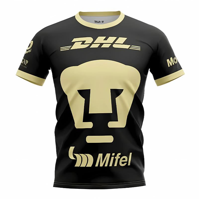 Fußballtrikot Unam Heim und Auswärts 3D-Druck Erwachsener Kinder Athleisure T-Shirt Familie Sommer Schnelltrocknend Weich Bequem Leicht