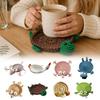Handmade Crochet Craft Crochet Animal Coaster Heat Insulation Coffee Pad  Daily Drink Cup Mat