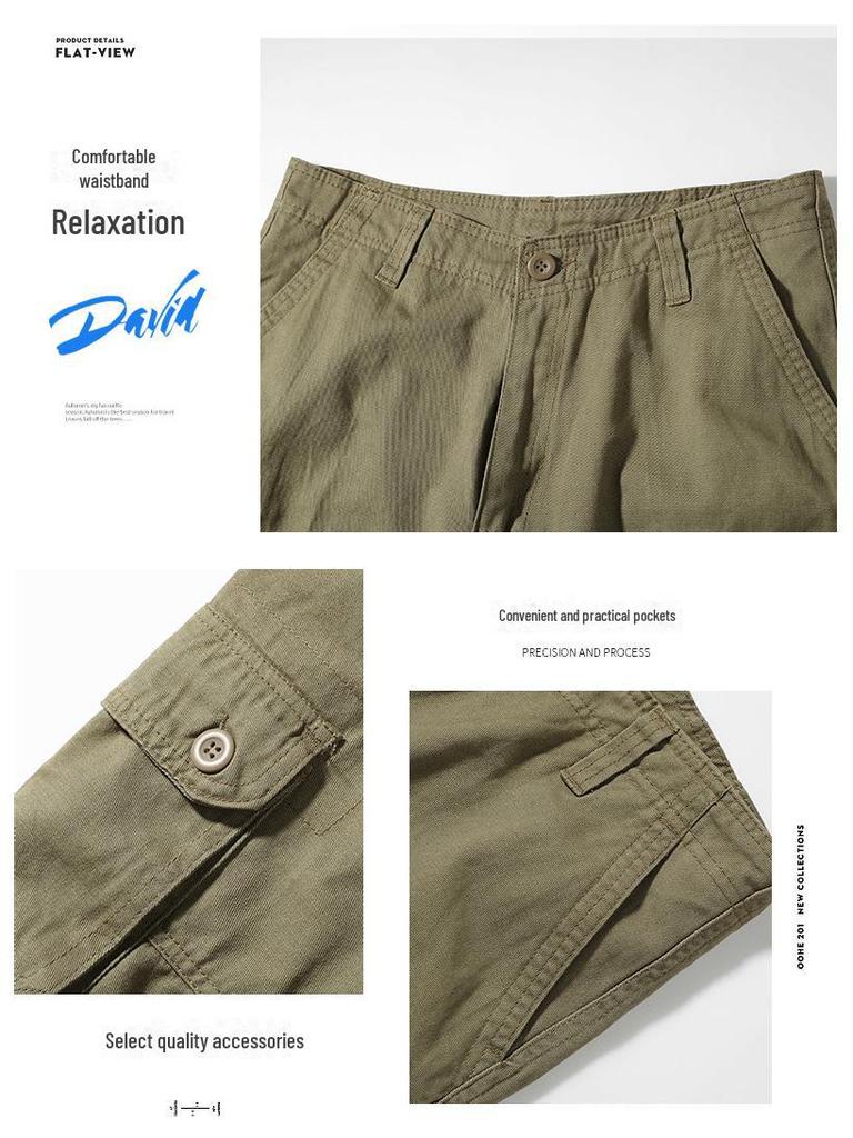 Lockere, einfarbige 5-Punkt-Shorts für den Sommer für Herren: Trendy und lässige Strandhosen