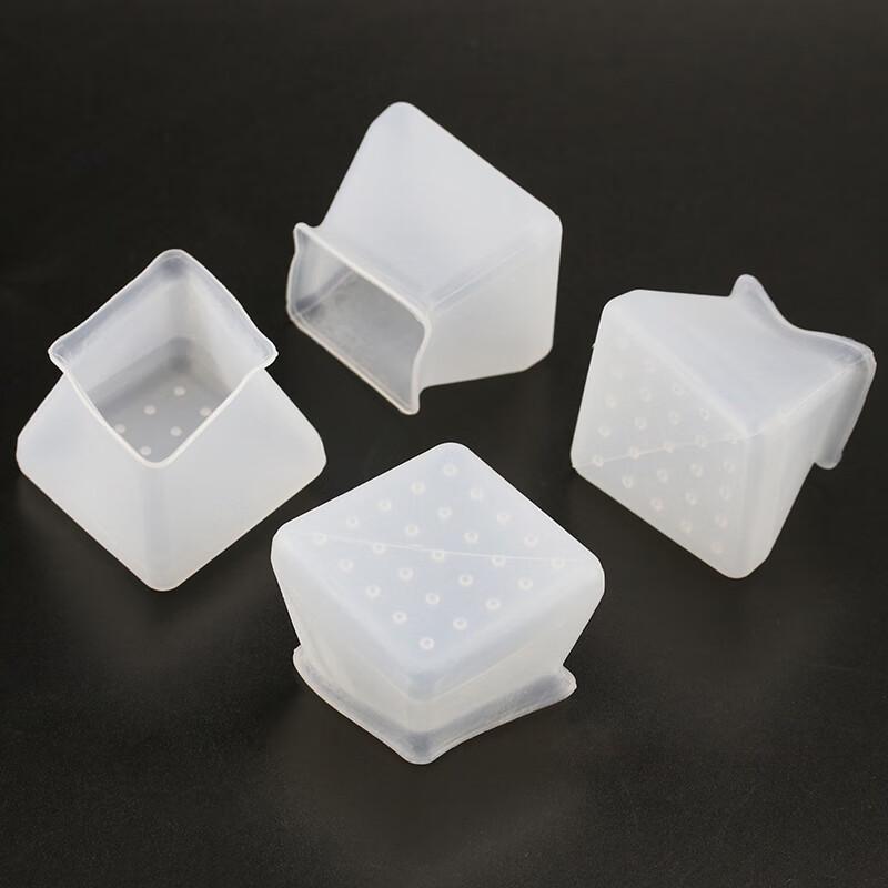 Hessidige Square Silicone Anti-Slip Chair Leg Protectors (30 Pcs)
