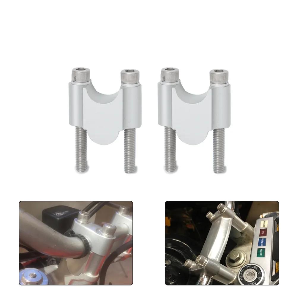 Motorcycle Universal Handlebar Riser 28mm 1 1/8" 22mm 7/8" Universal Handle Bar Clamps Adapter for Honda BMW YAMAHA Suzuki