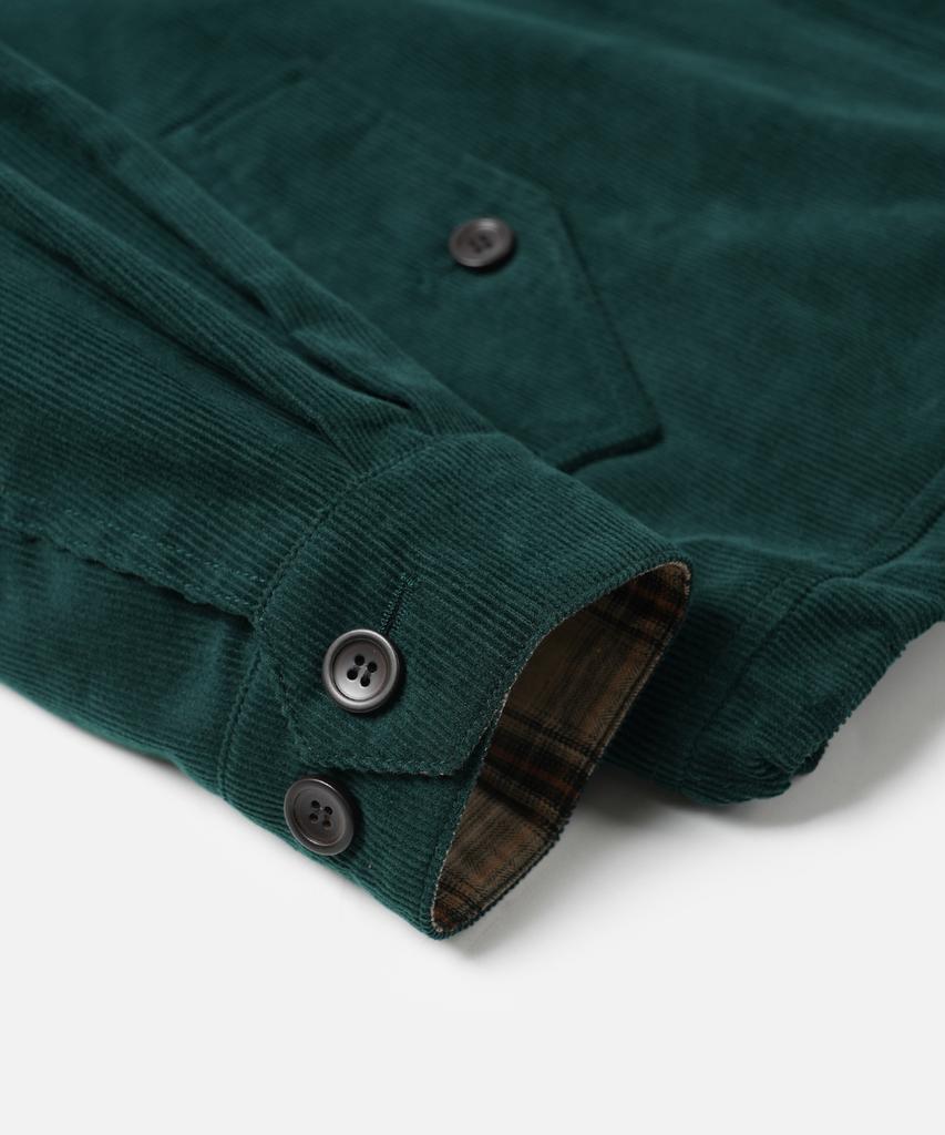 Giacca Harrington Buddy in Velluto a Coste Frizmworks _ Verde Scuro