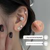 2025 Zirconia Stud Earrings: Women's Versatile Inner Screw Ear Cartilage Studs, Stainless Steel