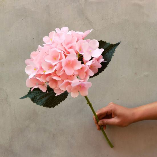 Künstliche Hortensie UV-beständig Gefälschte Seidenblume Zuhause Hochzeitsparty Babyparty Tischdekoration Innen Außen Künstliche Blüte Dekoration