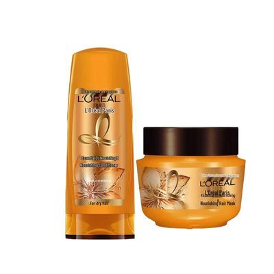 Set L'Oréal Huile Essentielle Après-Shampoing Nourrissant & Masque Capillaire