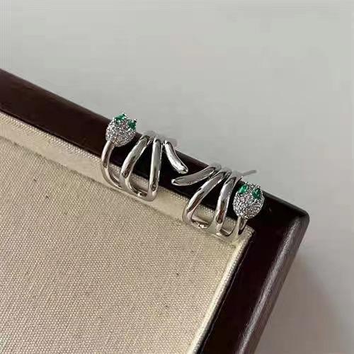 Snake -Shaped Winding Earrings ,Sweet ,Cool ,Trendy ,Light Luxury ,High -End ,Exquisite And Versatile Earrings ,New Light Luxury Earrings