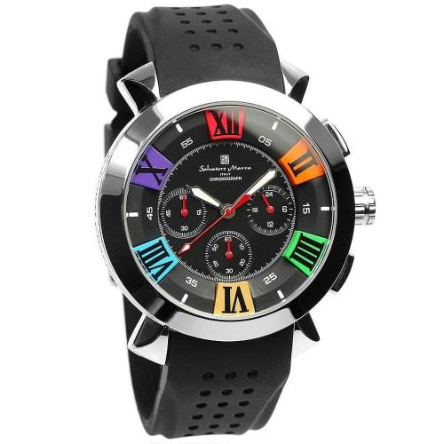 Salvatore Marra Watch Italian Brand 3D Index SM14102 (Black Multi)
