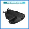 Unpainted Front Right Bumper Tow Hook Cover for Toyota Yaris 2012-2014 Front Bumper Tow Hook Eye Cap No.52127-52931/52127-0D917 Black Auto