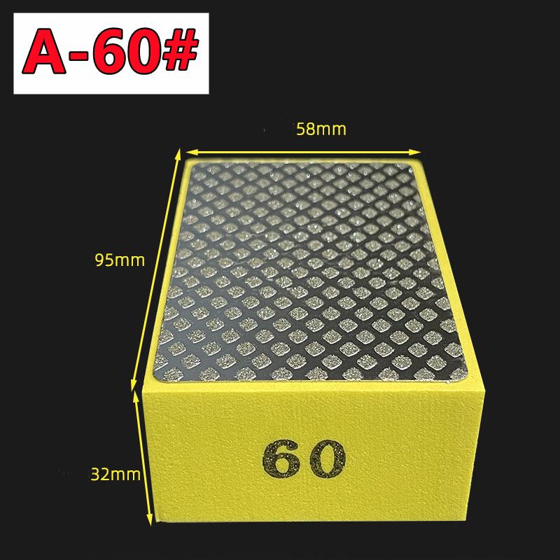 60/100/200/400# Diamond Hand Polishing Pads Tile Glass Abrasive Grinding Block Pad Stone Marble Ceramic Abrasive Sanding Disc