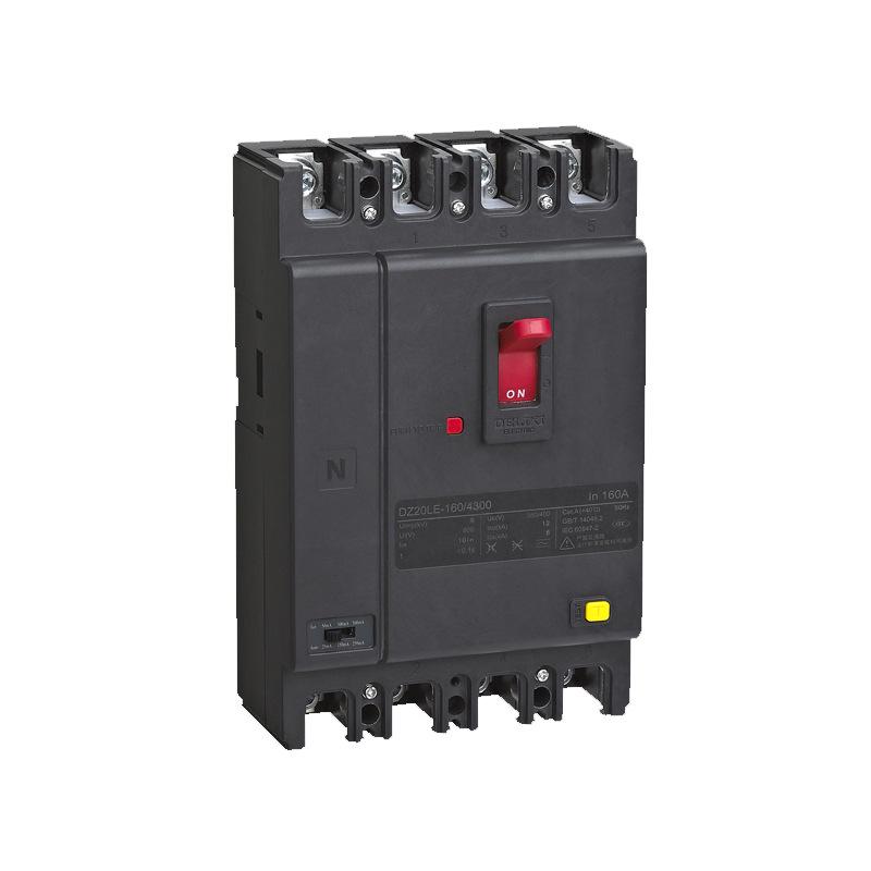 Delixi DZ20L-160/4300 4P Three-Phase Air Switch with Leakage Protection Circuit Breaker