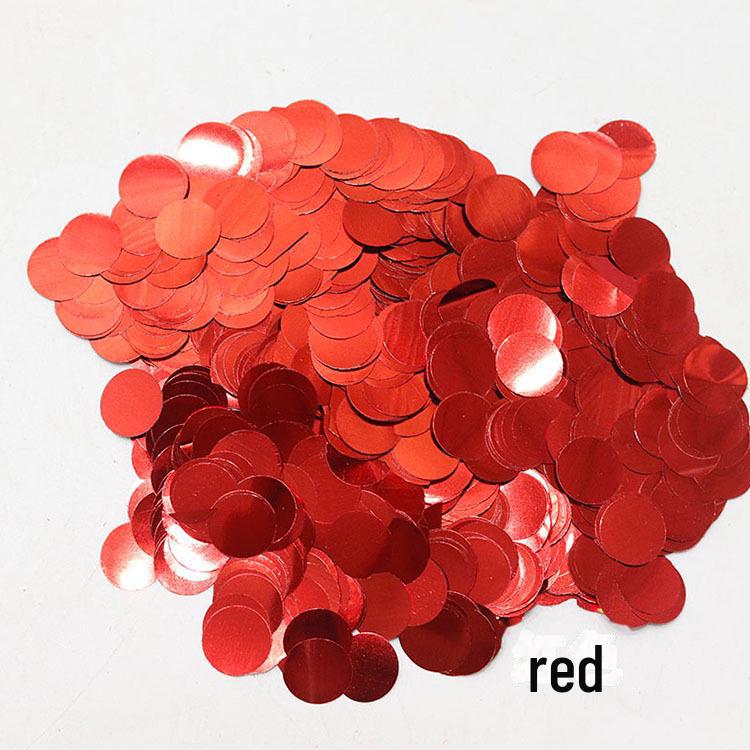 Heart-Shaped Transparent Latex Balloon with Star Sequin Confetti