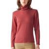 HOTMAGIC MH8445 Maglietta Intima Calda a Maniche Lunghe in Cotone a Coste Rosso Ciliegia da Donna, Misto, Traspirante, Genera Calore, Materiale,
