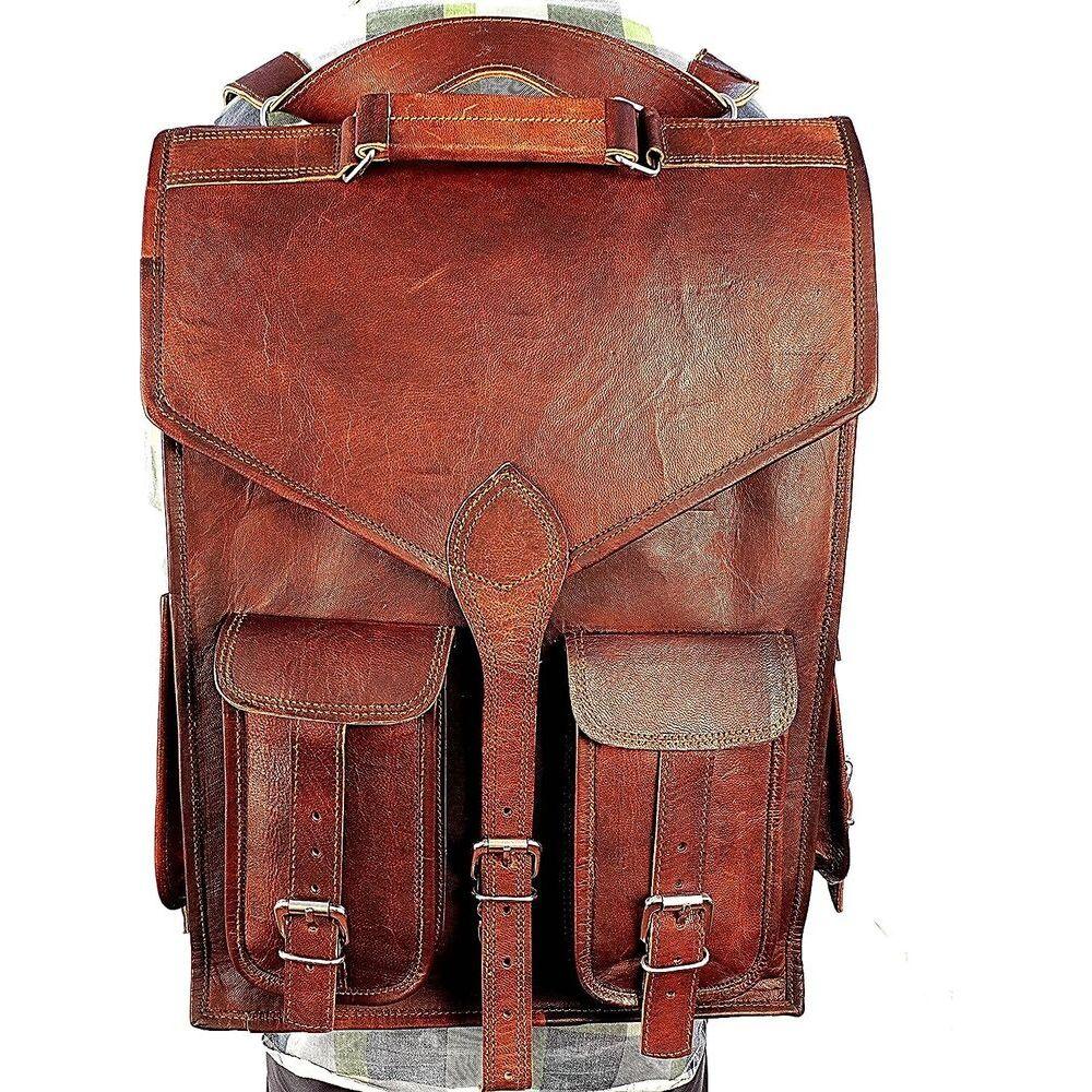 18-дюймовый кожаный рюкзак 2 в 1 для ноутбука — фото 3