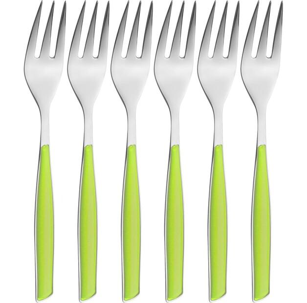 

Набор вилок для торта Bugatti Glamour, зеленые, 6 шт (GLMU-021F17/6)