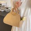 Stylish Versatile Woven Handbag for Women - Beach Woven Large Capacity Crossbody Bag