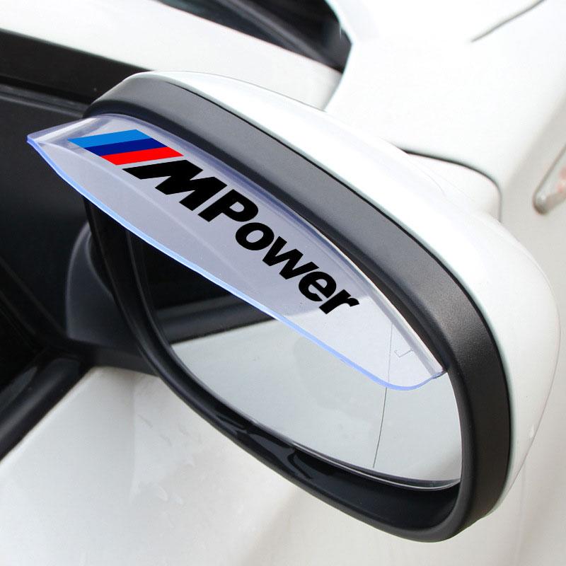 2Pcs Car Rear View Side Mirror Rain Board Sun Visor Eyebrow Guard For BMW M E34 E36 E60 E90 E46 E39 E70 F10 F20 F30 X5 X6 X1 M3 M5 M6 E71 F01 F02 F87