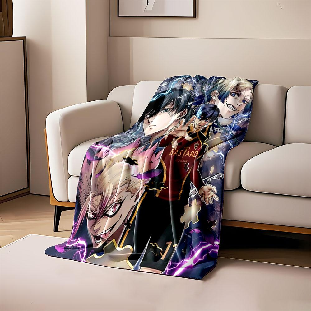 

Dramatic composition with lightning, puzzle pieces, chains, and characters. for all seasons blanket lunch break throw gift 80cm x 120cm