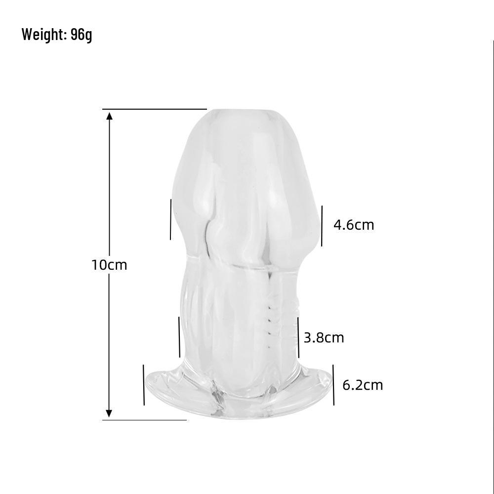 Transparent Hollow Anal Plug & Speculum for Men & Women, Enema Cleaner & Dilator, Erotic Toy