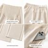 Spring 2025 Maternity Wide-Leg Pants: Adjustable Tummy Support, Casual Straight-Leg Fit Suitable as Outerwear.