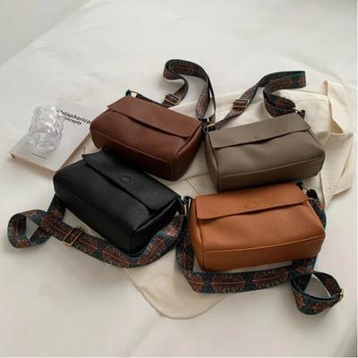 Solid Leather Tote Crossbody Bag for Women  Tend Female Simple Shoulder Side Bag Quality Female Handbags and Purses
