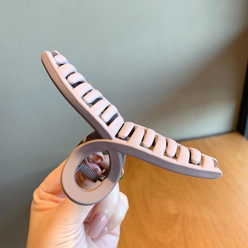 Nuove pinze per capelli a chela eleganti da donna Bianco Caffè Plastica Grande Pinza per capelli Copricapo Coreano Ragazze Pinze per capelli a chela di granchio Accessori per capelli alla moda