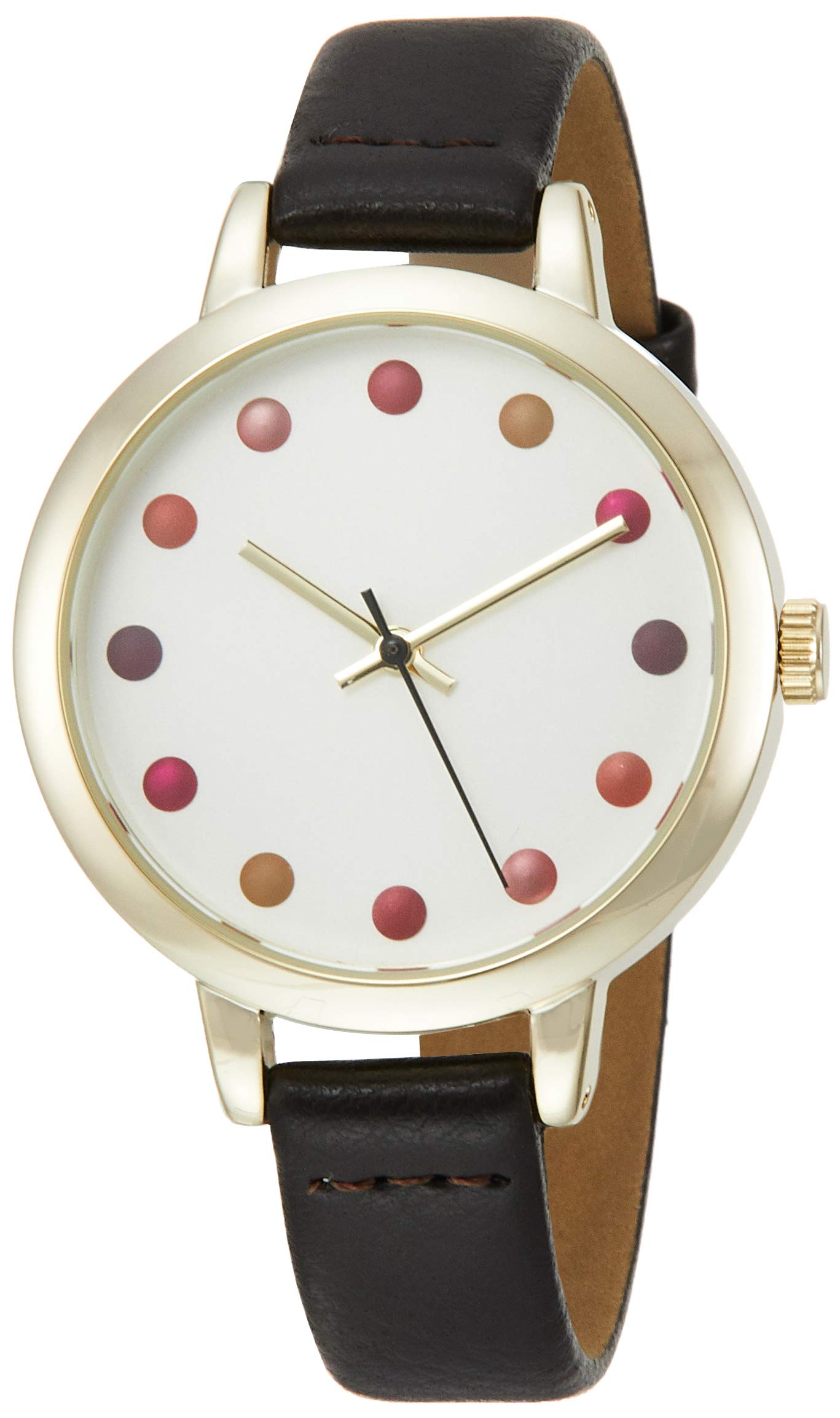 

[Fieldwork] Fieldwork Watch Analog Teak Diameter 34mm Leather Strap Black QKS183-5 Women s