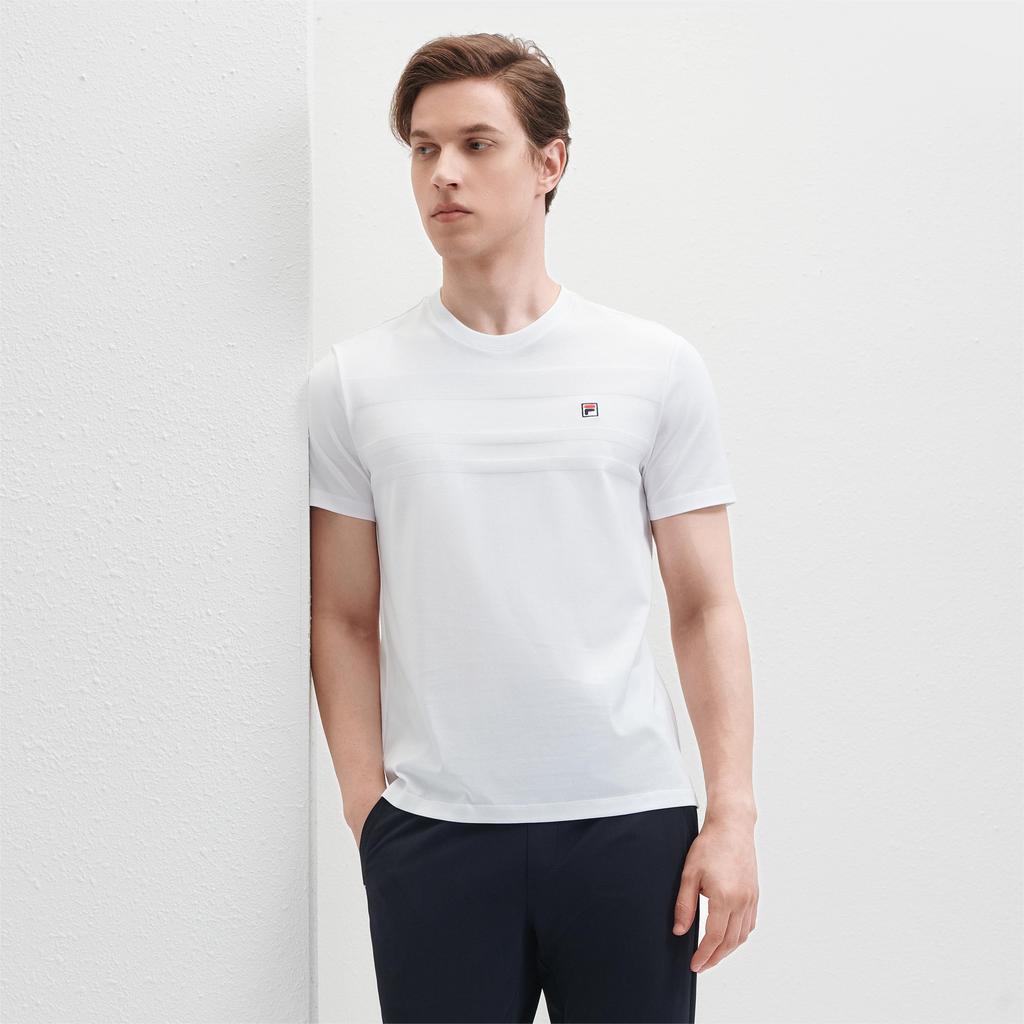 New FILA T Shirt Men's Standard White F11M421116FWT