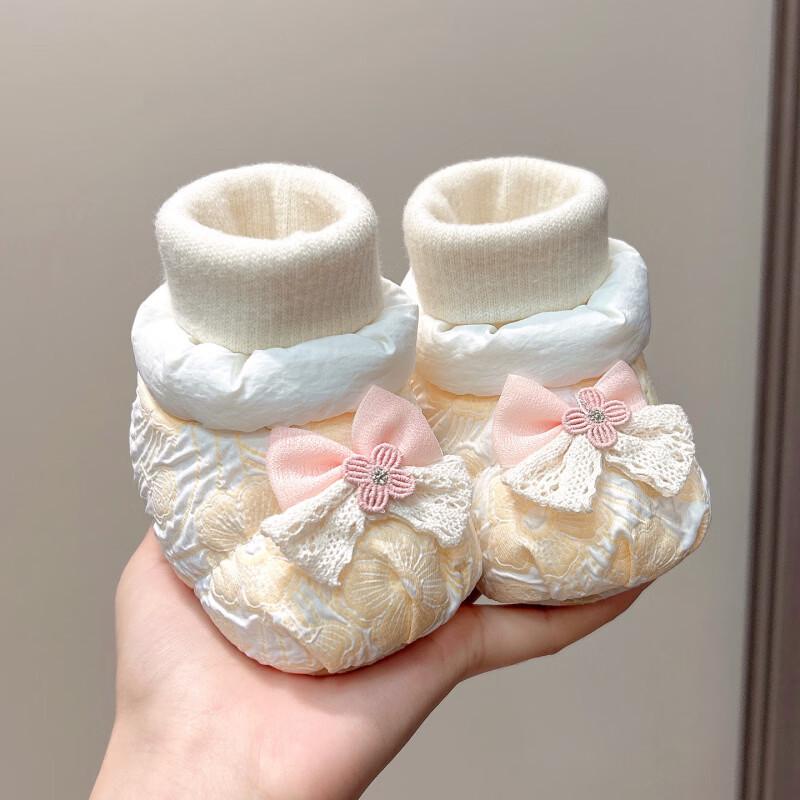Baby Girl Soft Sole Princess Shoes: Plush, Anti-Drop, for 0-1 Year Old (3-6 Months), Perfect for Autumn and Winter