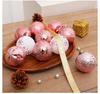 Electroplated Painted Christmas Ball Ornament Set – Plastic Round Decorations for Tree