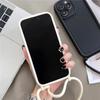 Phone Case For iPhone 14 13 15 Pro Max 12 11 X XR XS 7 8 Plus SE 2020 2022 Crossbody Adjustable Lanyard Strap Rope Soft Cover
