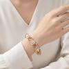 Vintage Hollow Out Flower Bracelet Traditional Women's Wrist Jewelry Filigree Enamel Bangle  Party