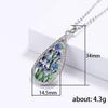Ladies' Exquisite Floral Pendant Necklace, Embellished with Synthetic Zircon, Suitable for Daily Wear and Holiday Gift Giving