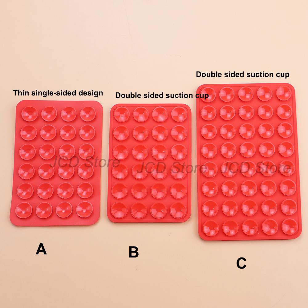 Single-sided Double Side Silicone Suction Pad Mobile Phone Fixture Suction Cup Backed Adhesive Silicone Rubber Sucker Pad Fixed 7